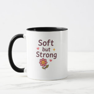 Sanft aber Stark – Süße Pastell-Blumen-Tasse Tasse