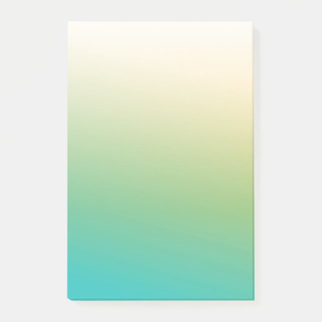 Sanft gelblich-grün post-it klebezettel (Vorderseite)