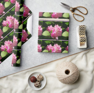 Sanft gemalte rosa Pfingstrosen Geschenkpapier