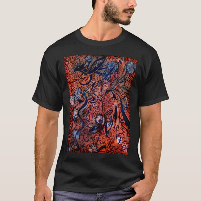 Sanfte abstrakte Echos einer gemütlichen Behaglich T-Shirt (Vorderseite)