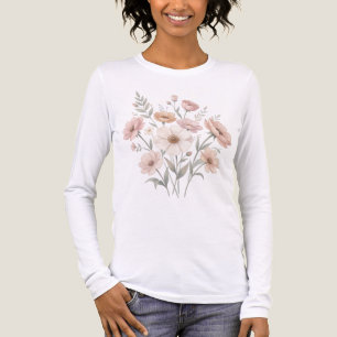 Sanfte Anemonen-Bouquet-Wasserfarbe-Sanftheit Tri-Blend Shirt