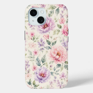 Sanfte Aquarell-Pfingstrose-Floral Case-Mate iPhone Hülle