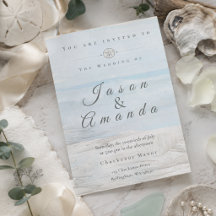 Sanfte Aquarell-Strandhochzeit