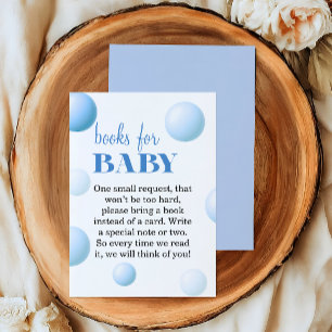 Sanfte Blaue Bücher für Baby Ballon Thema Begleitkarte