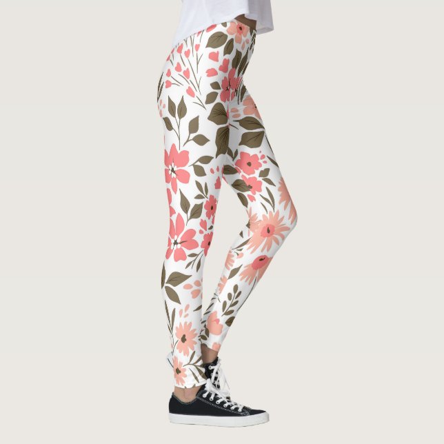 Sanfte Blumträume Leggings (Rechts)