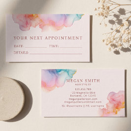 Sanfte Blush-Tinte Moderne Terminkarte