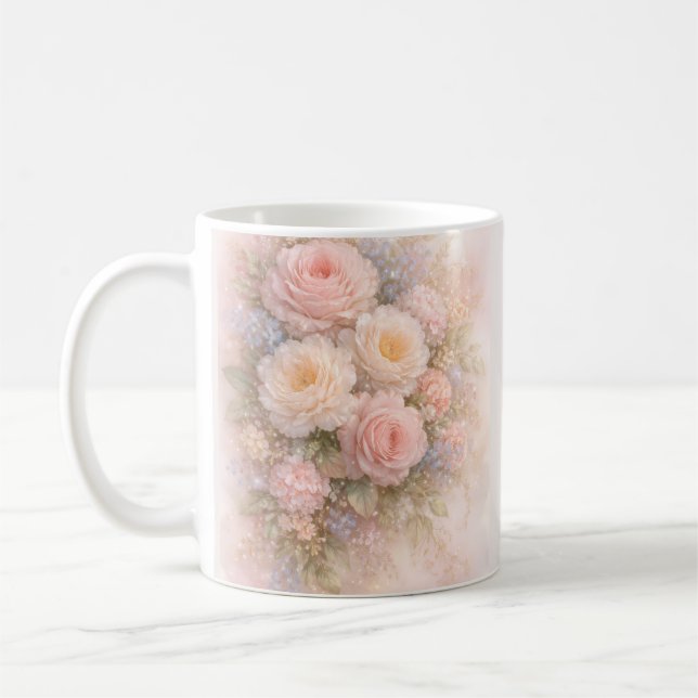Sanfte Blüten-Träume  Kaffeetasse (Links)