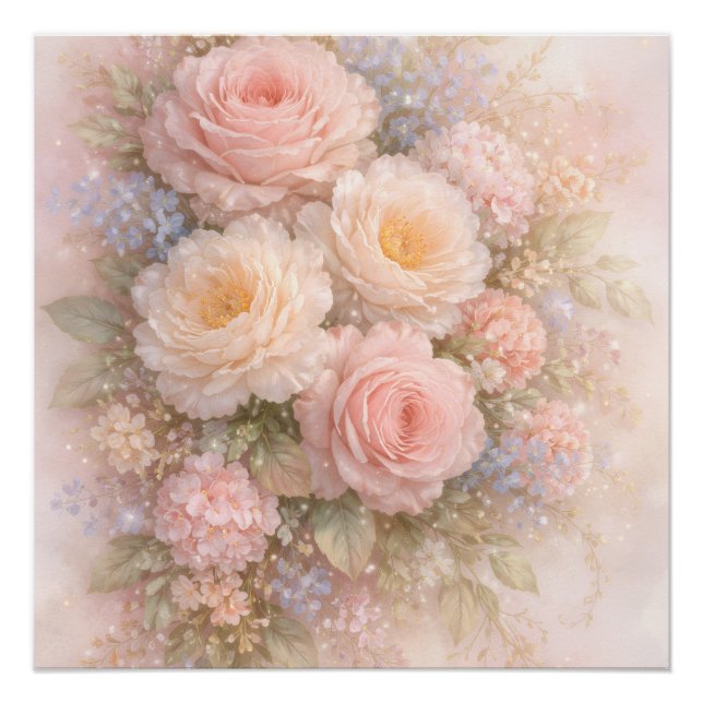 Sanfte Blüten-Träume  Poster (Vorderseite)