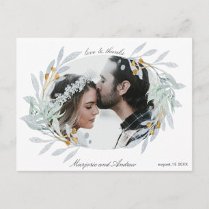 Sanfte Botanik   Foto-Dankeschön-Postkarte Postkarte