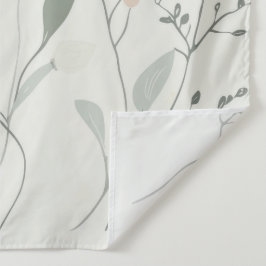 Sanfte Botanik – Minimale Pastell-Wildblume Wandteppich