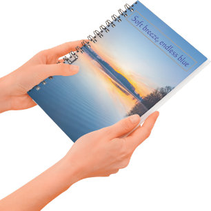 Sanfte Brise Endlos Blaue Seebrise  Notizbuch
