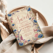 Sanfte Cottagecore-Blumen-Sweet Sixteen