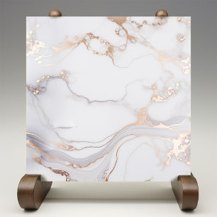 Sanfte Eleganz Roségold Marmor Adertextur Fliese