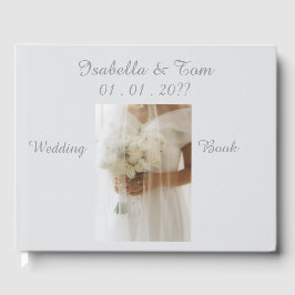 Sanfte Elfenbein-Hochzeit, Romantische Hochzeitsgä Gästebuch