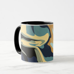 Sanfte, erdige Schwünge in ruhigen Tönen Tasse