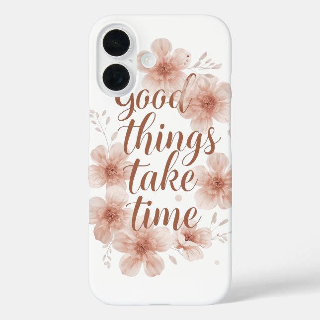 Sanfte Erinnerung mit zarten Blüten Case-Mate iPhone Hülle (Rückseite)