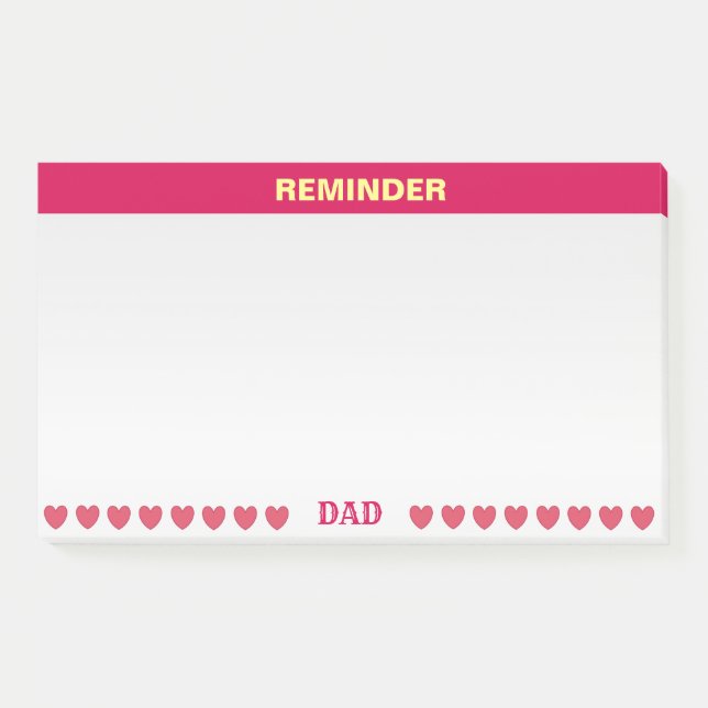 Sanfte Erinnerung Post-it Klebezettel (Vorderseite)