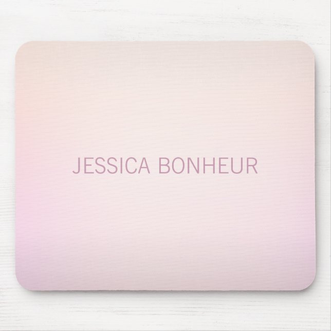 Sanfte Farben, verblassender Ombre Mousepad (Vorne)