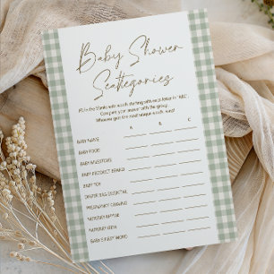 Sanfte Gänseblümchen-Blüten Scattergories Baby Sho Poster