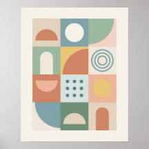 Sanfte Geometrie Pastellformen Pastell Modern