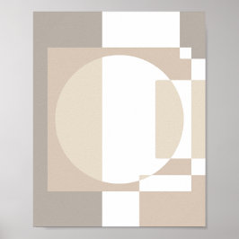 Sanfte geometrische Blöcke – Einfach und schlicht Poster