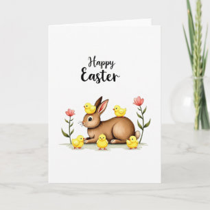 Sanfte Hasenfreunde Frühlingskarte Karte