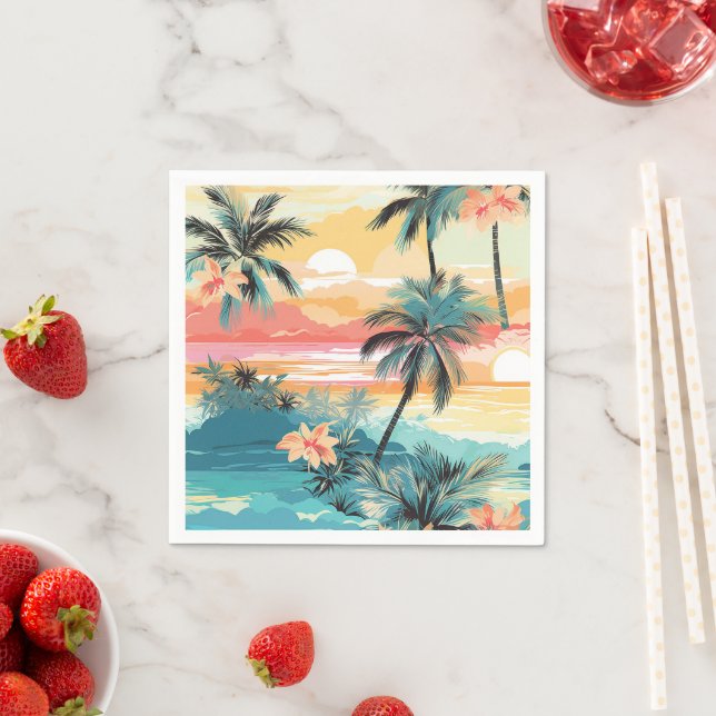 Sanfte Insel-Horizont Serviette (Beispiel)