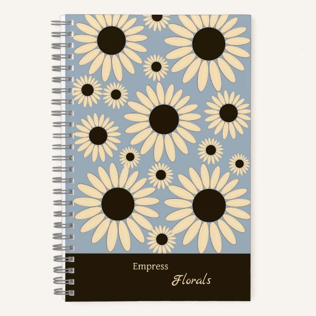 Sanfte Kaiserin Florals Strahlende Kaiserin Notizbuch (Vorderseite)