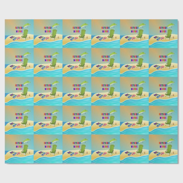Sanfte Krankenschwester, Spaß in der Sonne Geschenkpapier (Flach)