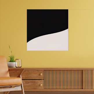 Sanfte Krümmung - Minimalistische Bogenkunst Poster