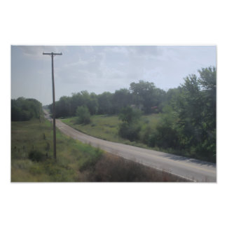 Sanfte Landstraße Fotodruck