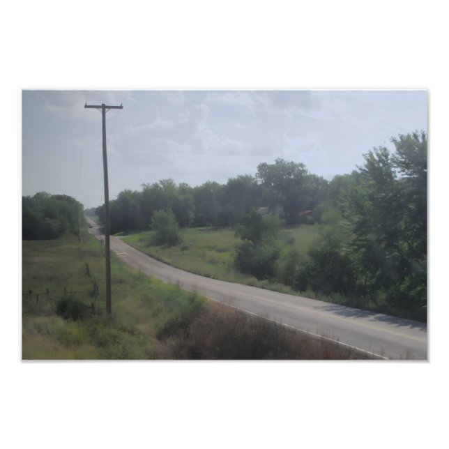 Sanfte Landstraße Fotodruck (Vorne)