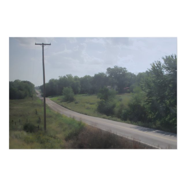 Sanfte Landstraße Fotodruck (Vorne)