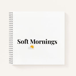 Sanfte Morgen Minimalistisches Tagebuch Notizbuch