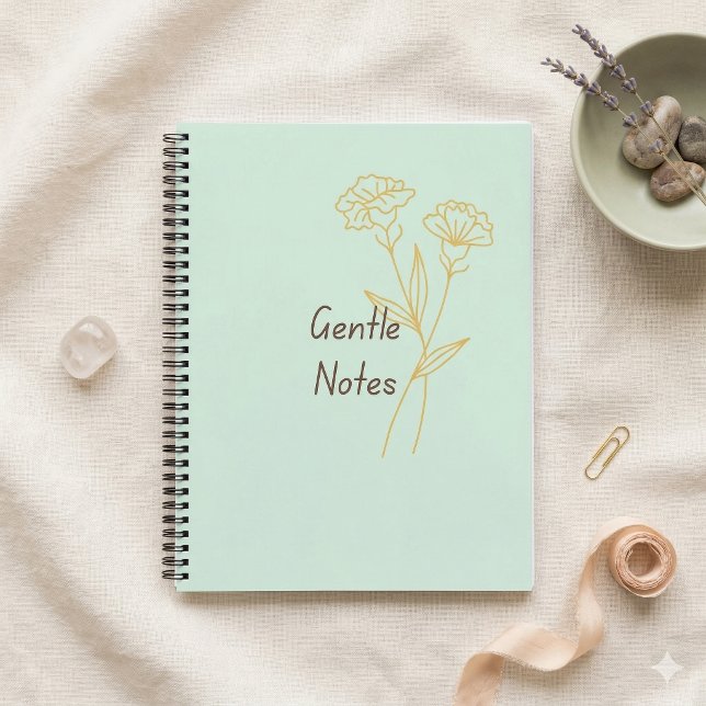 Sanfte Noten Minimalistisches Notizbuch (Soft and minimal notebook. Perfect for gentle thoughts, journaling, and everyday writing.)