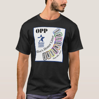 Sänfte OPP - dunkles Kleid der Olive Ehren T-Shirt