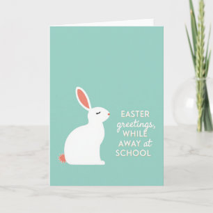 Sanfte Osterkarte der Hasenschule Karte