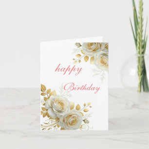 Sanfte Pastell-Aquarell-Frühlingsblumen-Geburtstag Karte