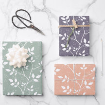 Sanfte Pastell-Minimalistische Botanische Zweige