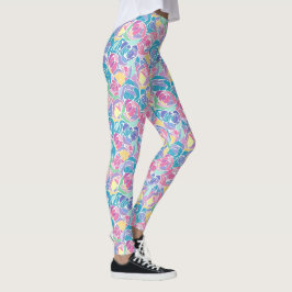 Sanfte Pastellrosenliebe Leggings