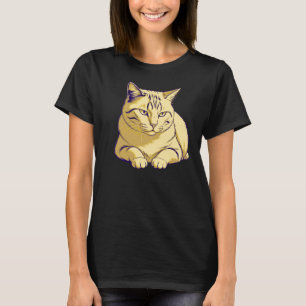 Sanfte Pause Katze – Ruhige Ruhe Minimal T-Shirt