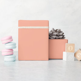 Sanfte Pfirsich-Vollton-Verpackungspapierrolle Geschenkpapier