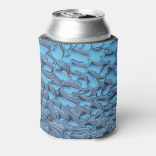 Sanfte Regentropfen aus blauem Glas Dosenkühler