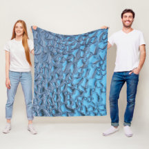 Sanfte Regentropfen aus blauem Glas