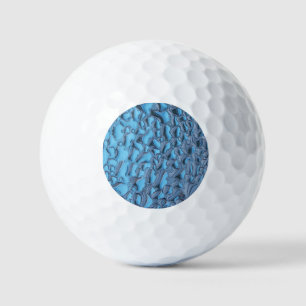 Sanfte Regentropfen aus blauem Glas Golfball