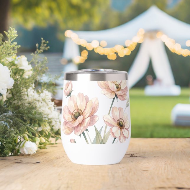 Sanfte rosa Aquarell-Blumenstrauß-Kunst (Hochzeit (gedreht))