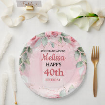 Sanfte rosa und salbeigrüne Rosen zum Geburtstag j