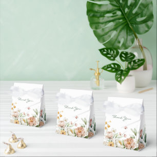Sanfte Rosa-Wasserfarben-Blumen-Tent Geschenkschachtel