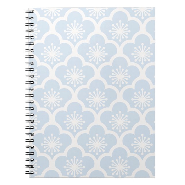 Sanfte Sakura Neutral - Puderblau Notizblock (Vorderseite)