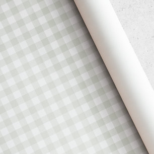 Sanfte Salbei Büffel Karo Beeren Erster Geburtstag Geschenkpapier